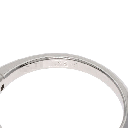 TIFFANY&Co. Ring PT950 Silver solitaire diamond knife edge Women Used Authentic
