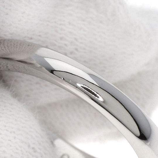 Van Cleef & Arpels Ring PT950 Silver New York Wedding Ring 4P Diamond #49