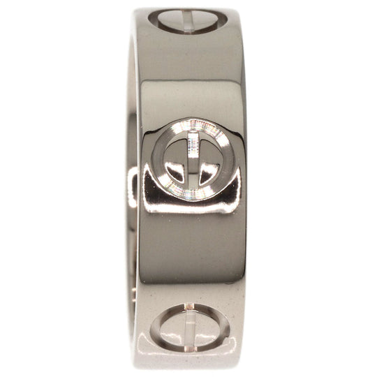 CARTIER Ring K18WG Silver Love Ring #48 Women Used Authentic