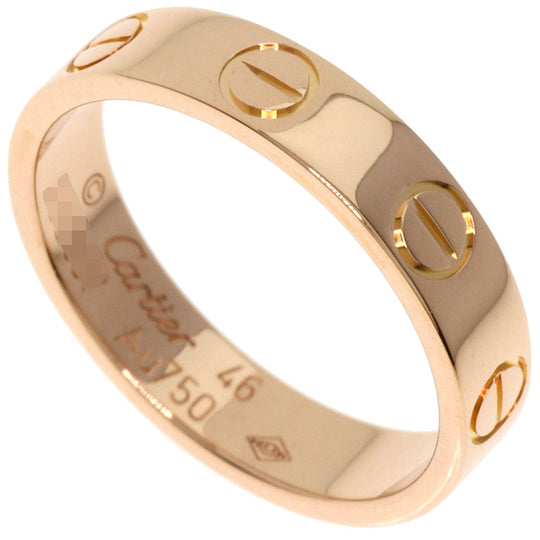 CARTIER Ring 18K Pink Gold gold Mini love ring #46
