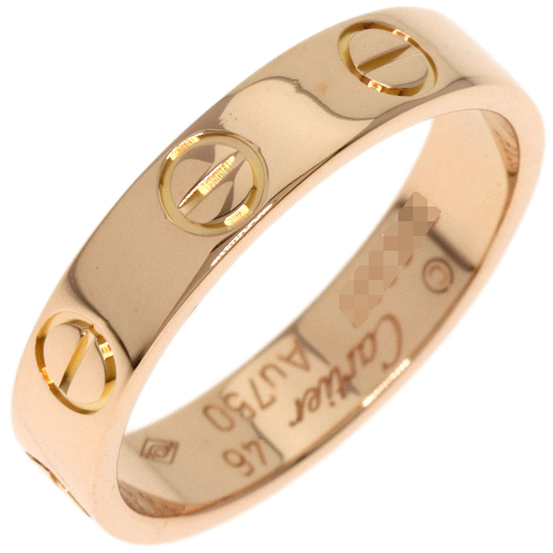 CARTIER Ring 18K Pink Gold gold Mini love ring #46
