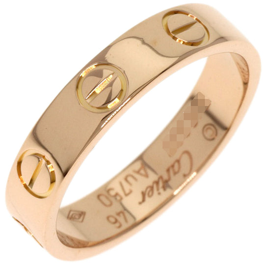 CARTIER Ring 18K Pink Gold gold Mini love ring #46