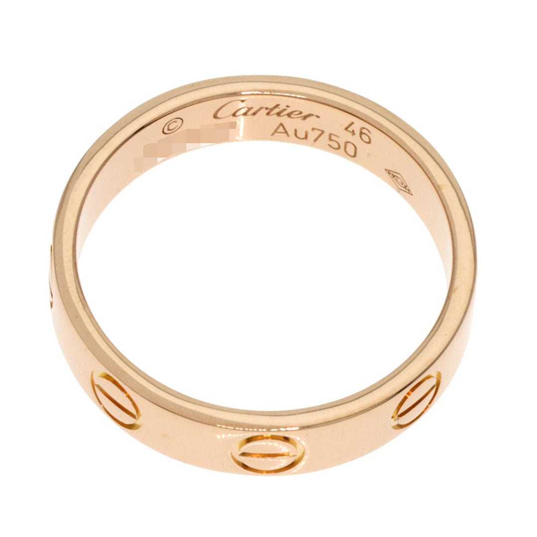 CARTIER Ring 18K Pink Gold gold Mini love ring #46