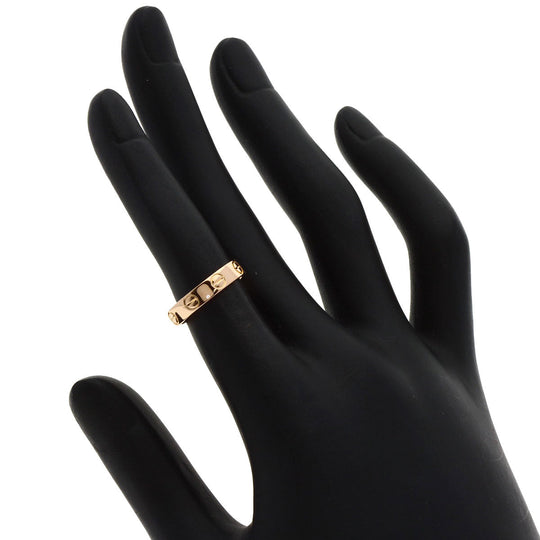 CARTIER Ring 18K Pink Gold gold Mini love ring #46