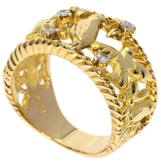 TASAKI Ring 18K Yellow Gold gold Bird motif diamond