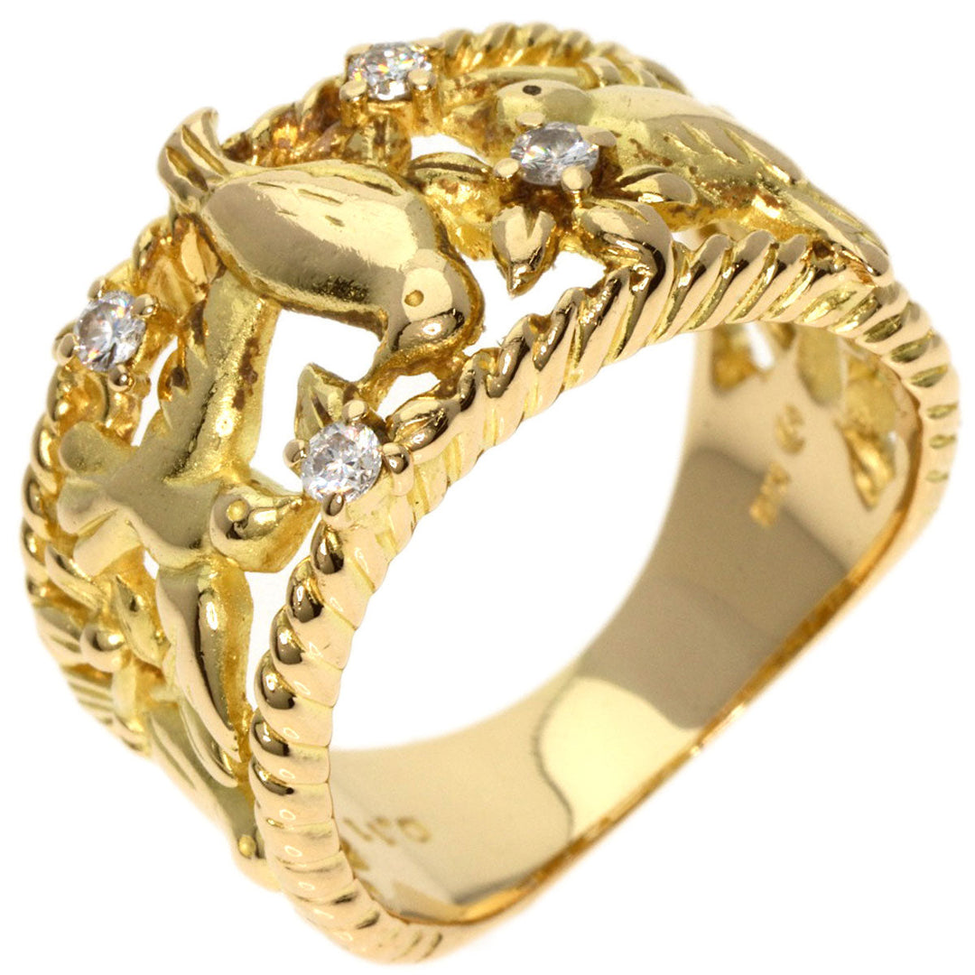 TASAKI Ring 18K Yellow Gold gold Bird motif diamond