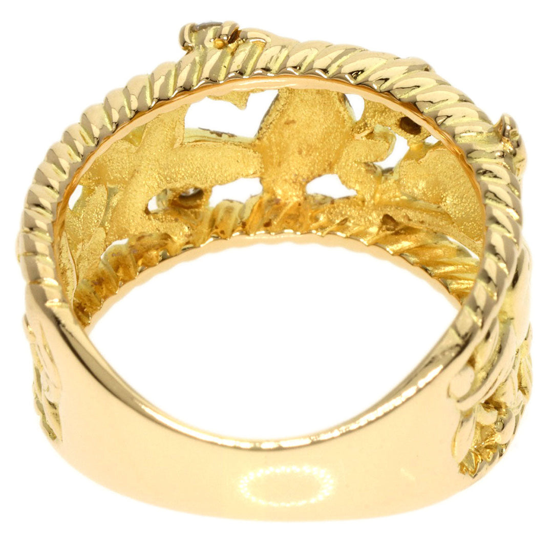 TASAKI Ring 18K Yellow Gold gold Bird motif diamond