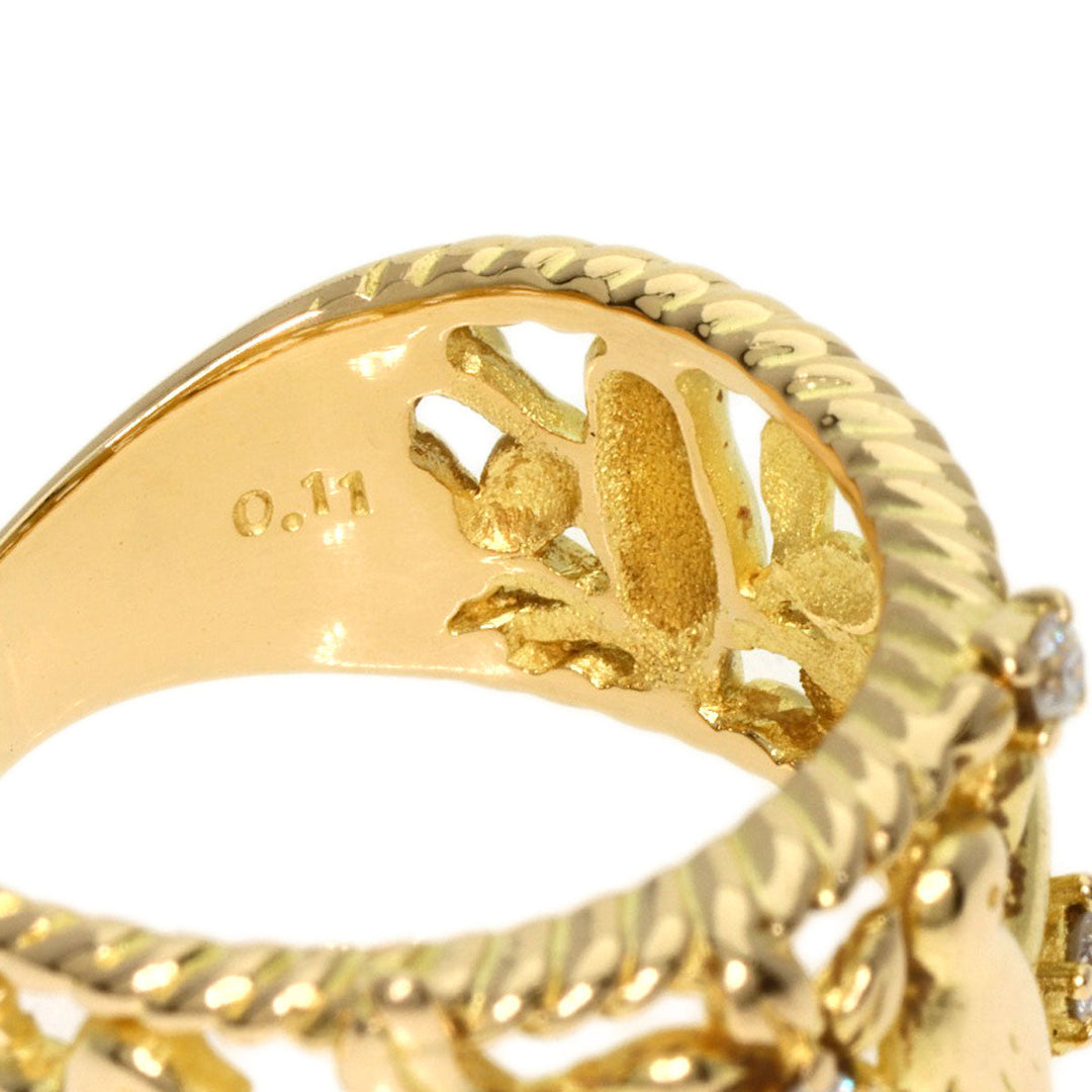 TASAKI Ring 18K Yellow Gold gold Bird motif diamond