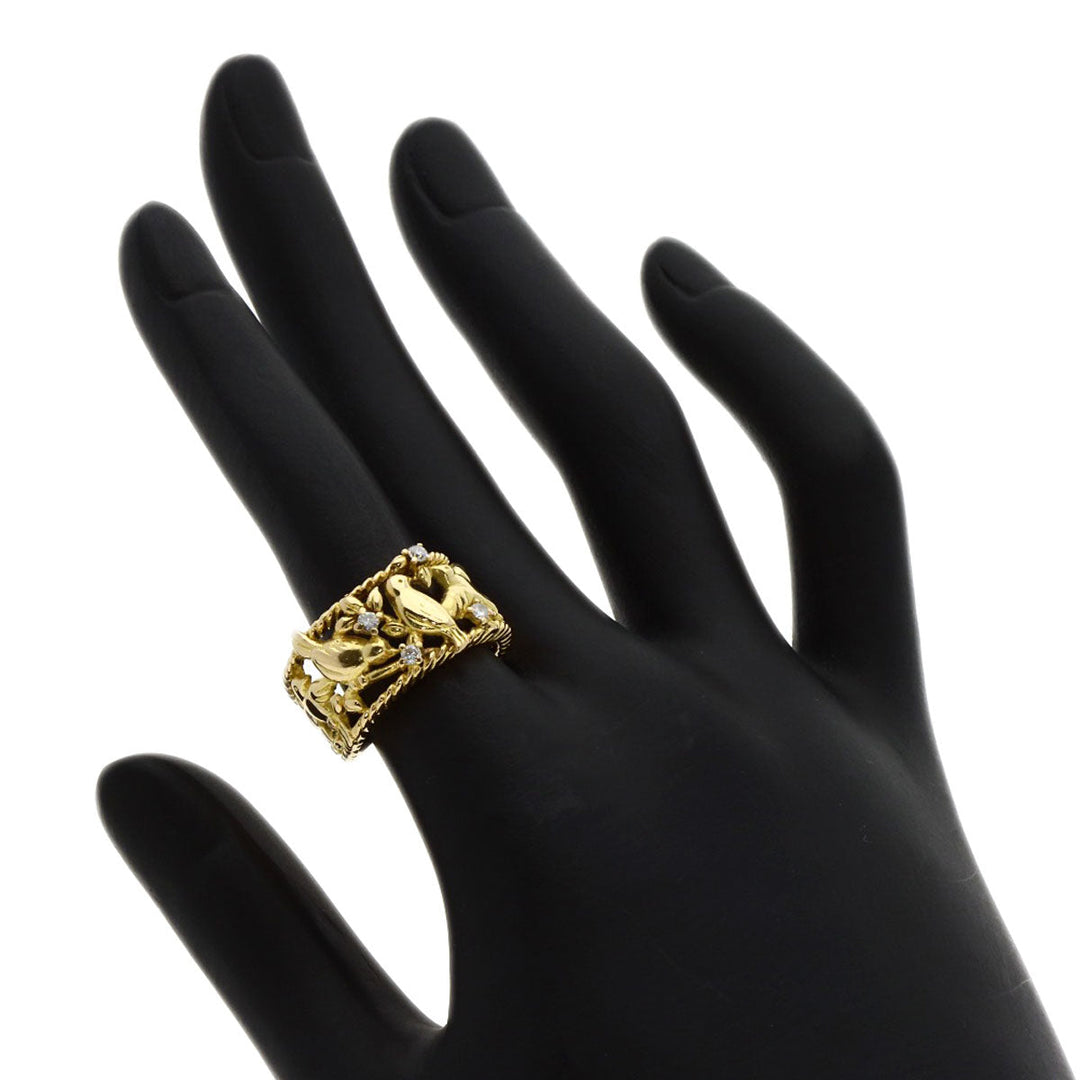 TASAKI Ring 18K Yellow Gold gold Bird motif diamond