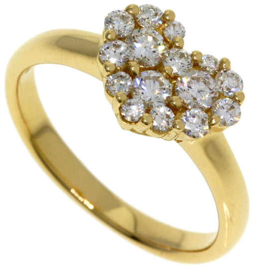 Ponte Vecchio Ring 18K Yellow Gold gold Heart motif diamond