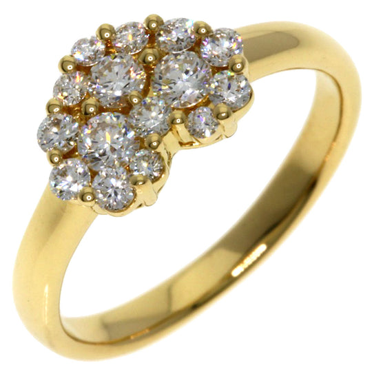 Ponte Vecchio Ring 18K Yellow Gold gold Heart motif diamond