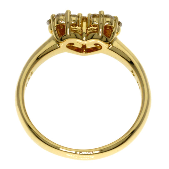 Ponte Vecchio Ring 18K Yellow Gold gold Heart motif diamond