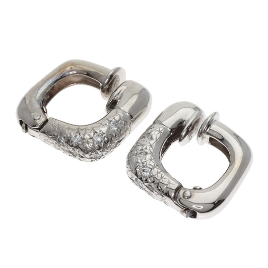 TASAKI Earring K18WG Silver diamond