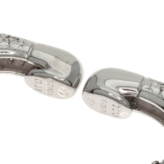 TASAKI Earring K18WG Silver diamond