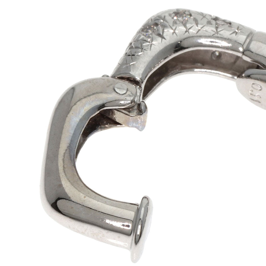 TASAKI Earring K18WG Silver diamond