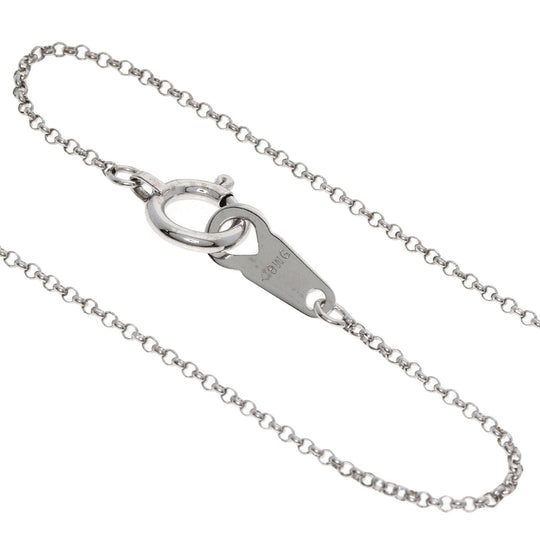 TASAKI Necklace K18WG Silver diamond Women Used Authentic