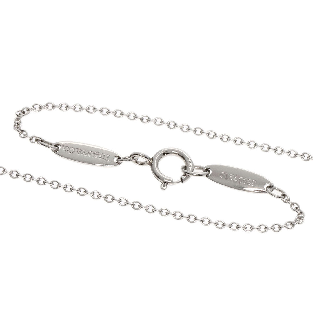 TIFFANY&Co. Necklace PT950 Silver By the yard diamond