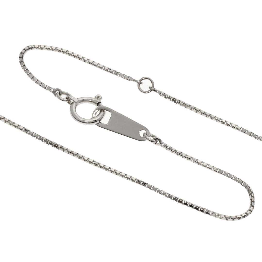 TASAKI Necklace PT850 Silver 2P diamond