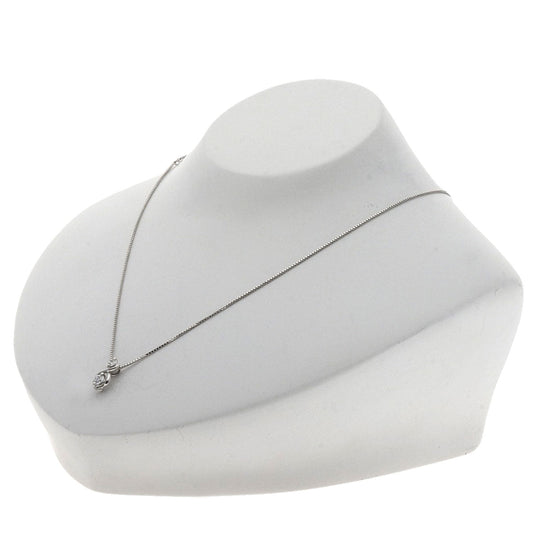 TASAKI Necklace PT850 Silver 2P diamond