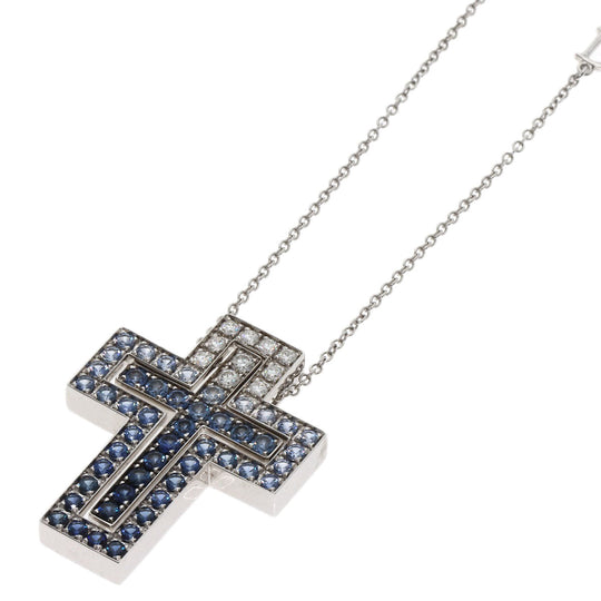 Damiani Necklace K18WG Silver Belle Epoque Iceberg M Sapphire Diamond