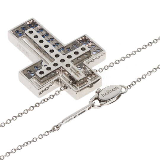 Damiani Necklace K18WG Silver Belle Epoque Iceberg M Sapphire Diamond