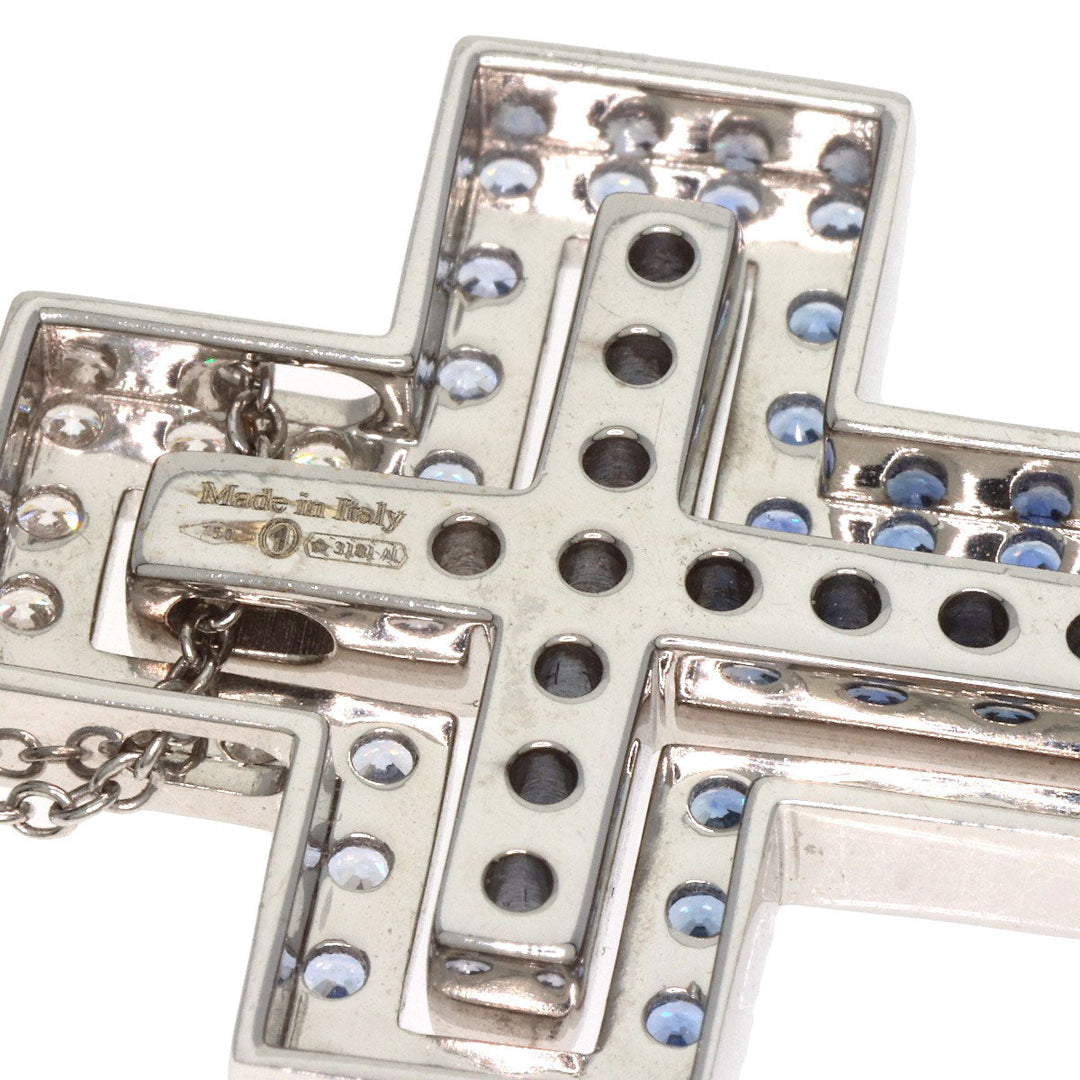 Damiani Necklace K18WG Silver Belle Epoque Iceberg M Sapphire Diamond