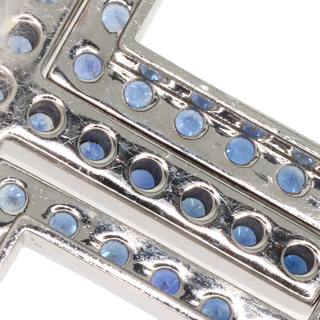 Damiani Necklace K18WG Silver Belle Epoque Iceberg M Sapphire Diamond