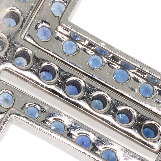 Damiani Necklace K18WG Silver Belle Epoque Iceberg M Sapphire Diamond