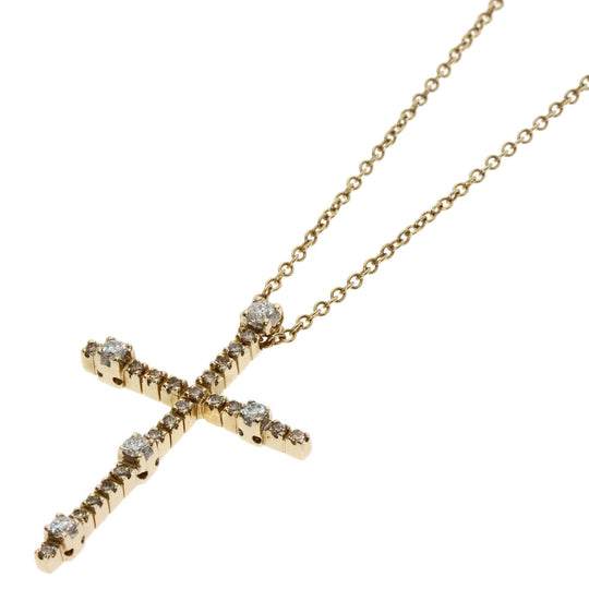 Damiani Necklace 18K Yellow Gold gold Notte di San Lorenzo Cross Diamond