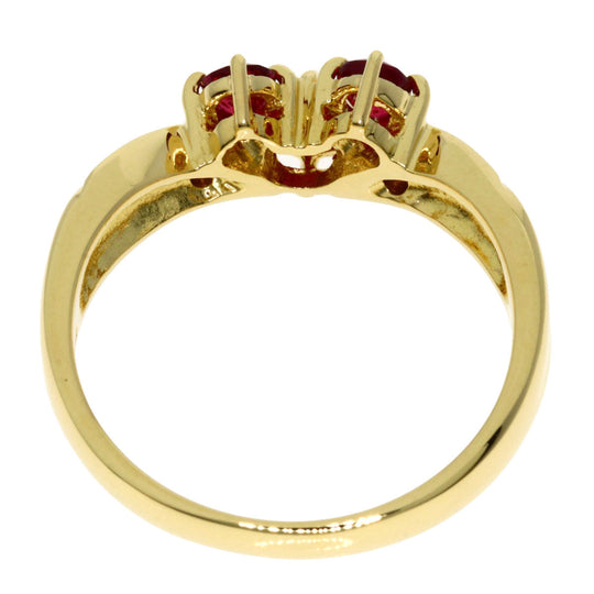 MIKIMOTO Ring 18K Yellow Gold gold Ruby diamond