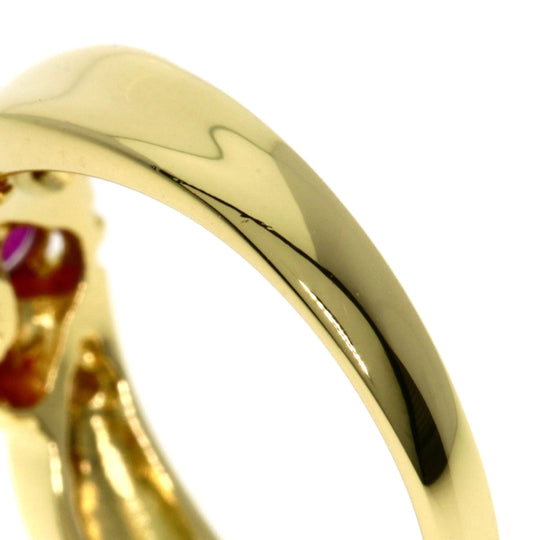 MIKIMOTO Ring 18K Yellow Gold gold Ruby diamond