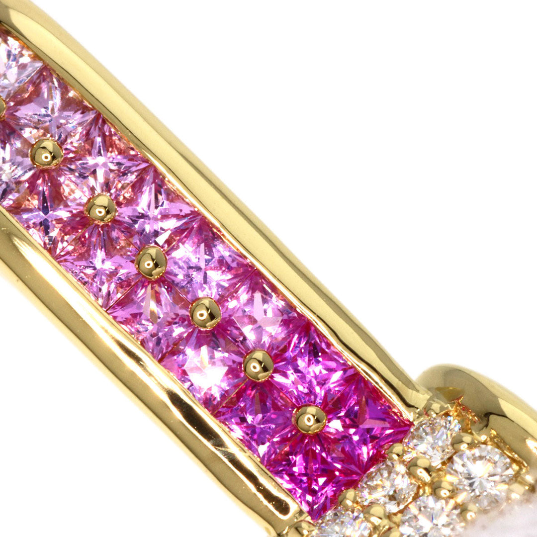 JUNE Necklace 18K Yellow Gold gold Pink sapphire diamond