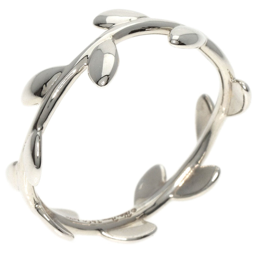TIFFANY&Co. Ring SV Silver Olive leaf Women Used Authentic