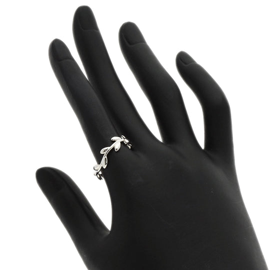 TIFFANY&Co. Ring SV Silver Olive leaf Women Used Authentic