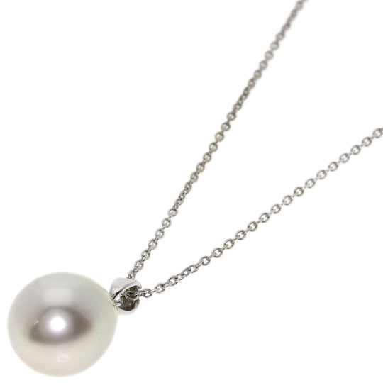 MIKIMOTO Necklace K14WG Silver Pearl
