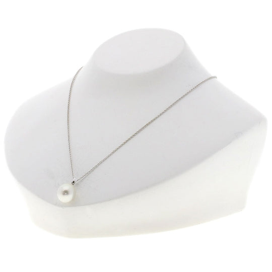 MIKIMOTO Necklace K14WG Silver Pearl