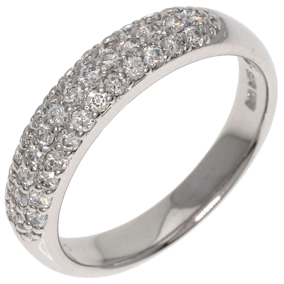 Ponte Vecchio Ring K18WG Silver diamond