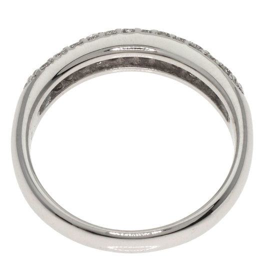 Ponte Vecchio Ring K18WG Silver diamond