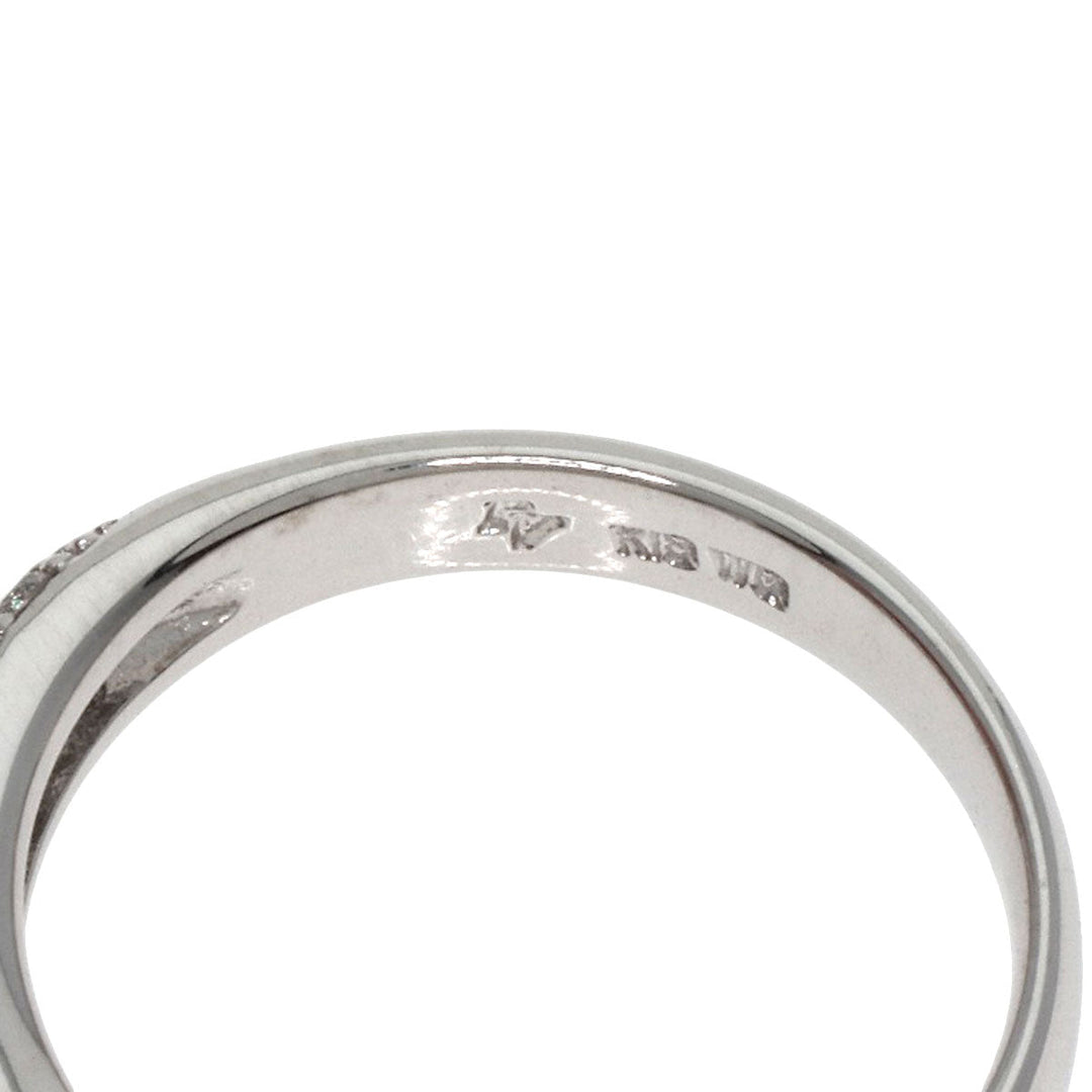 Ponte Vecchio Ring K18WG Silver diamond