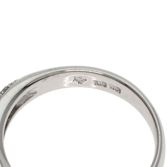Ponte Vecchio Ring K18WG Silver diamond