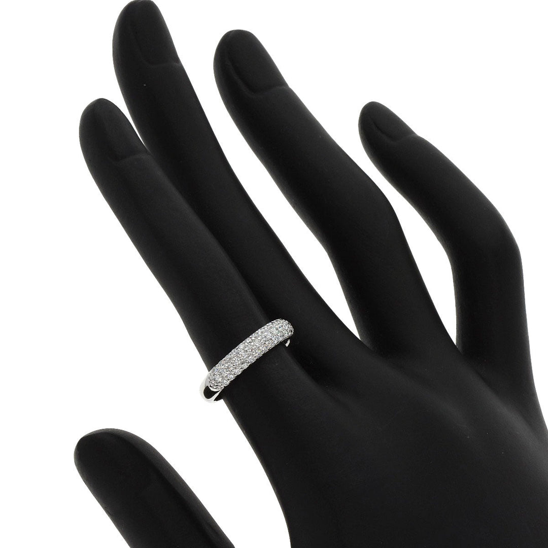 Ponte Vecchio Ring K18WG Silver diamond