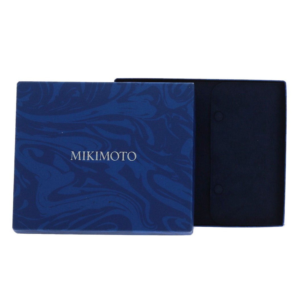 MIKIMOTO Necklace K14YG white Baby Pearl 6-Row Diamond Women Used Authentic