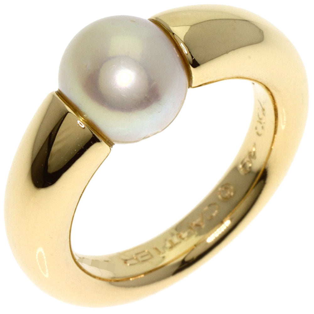 CARTIER Ring 18K Yellow Gold gold Perla Pearl #49