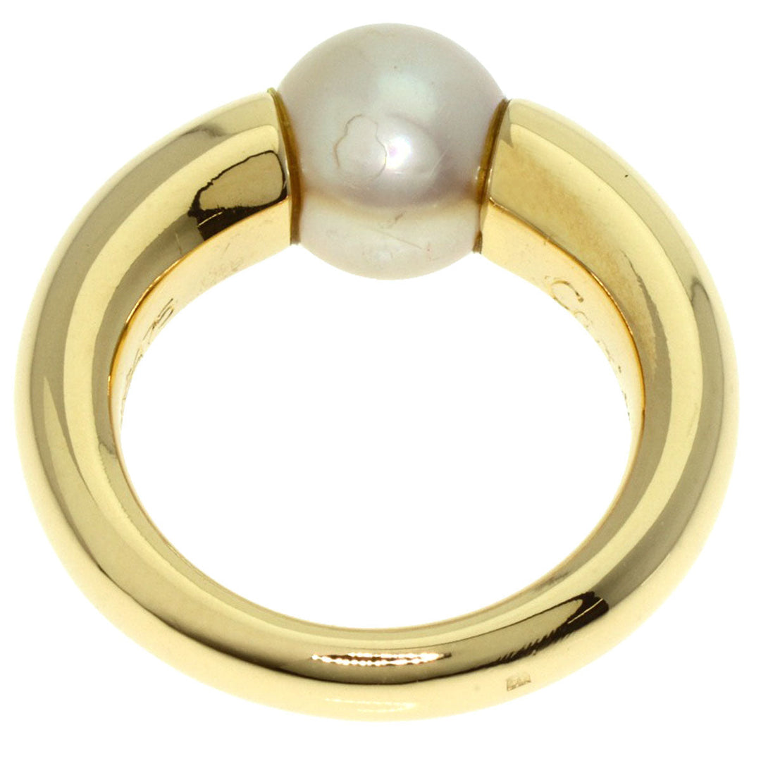 CARTIER Ring 18K Yellow Gold gold Perla Pearl #49