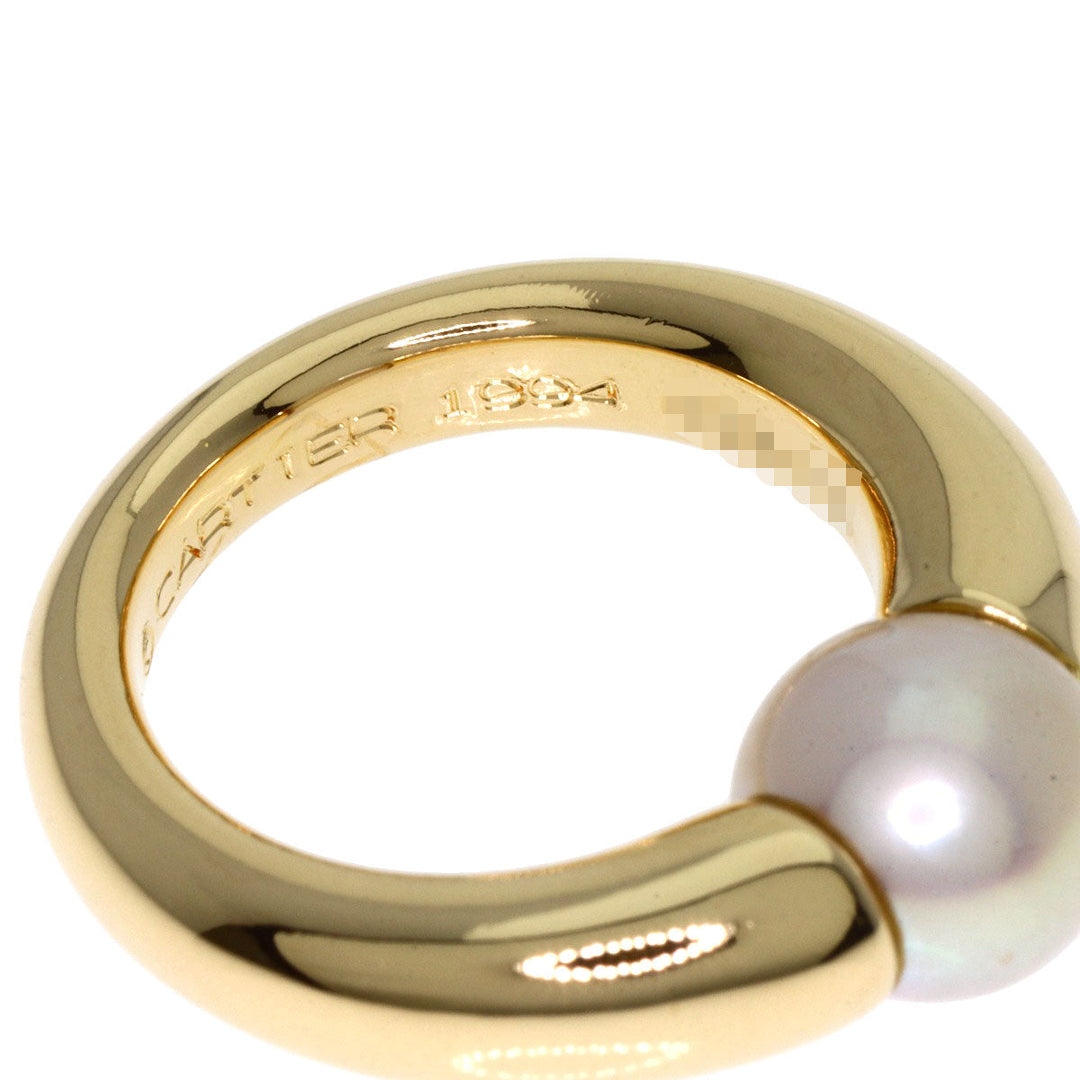 CARTIER Ring 18K Yellow Gold gold Perla Pearl #49