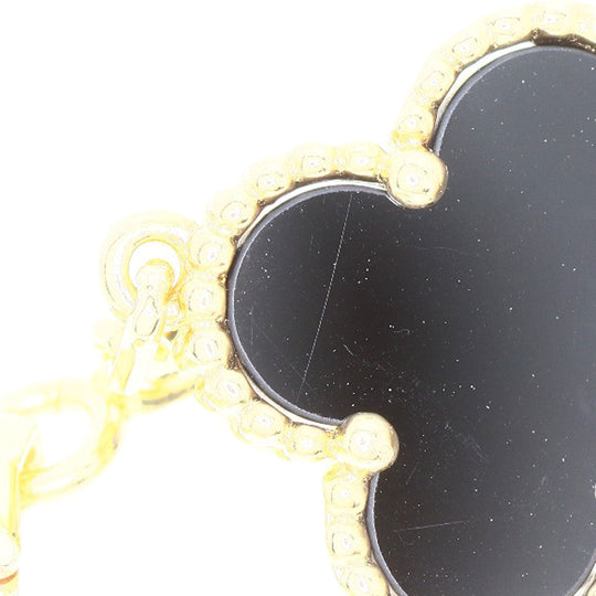 Van Cleef & Arpels bracelet 18K Yellow Gold gold Vintage Alhambra Onyx Women Used Authentic