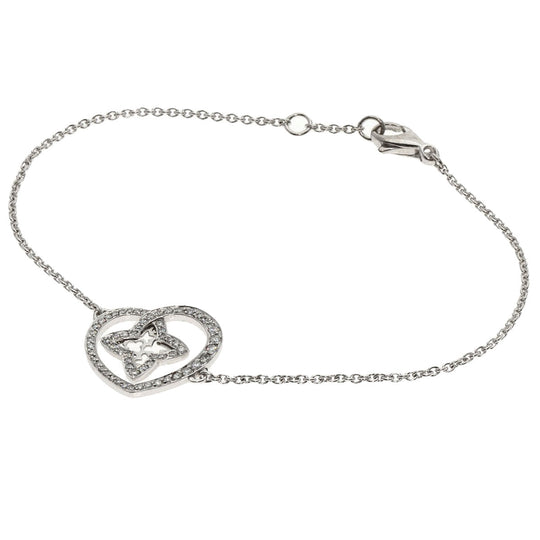 LOUIS VUITTON bracelet K18WG Silver Cool Heart Diamond Bracelet