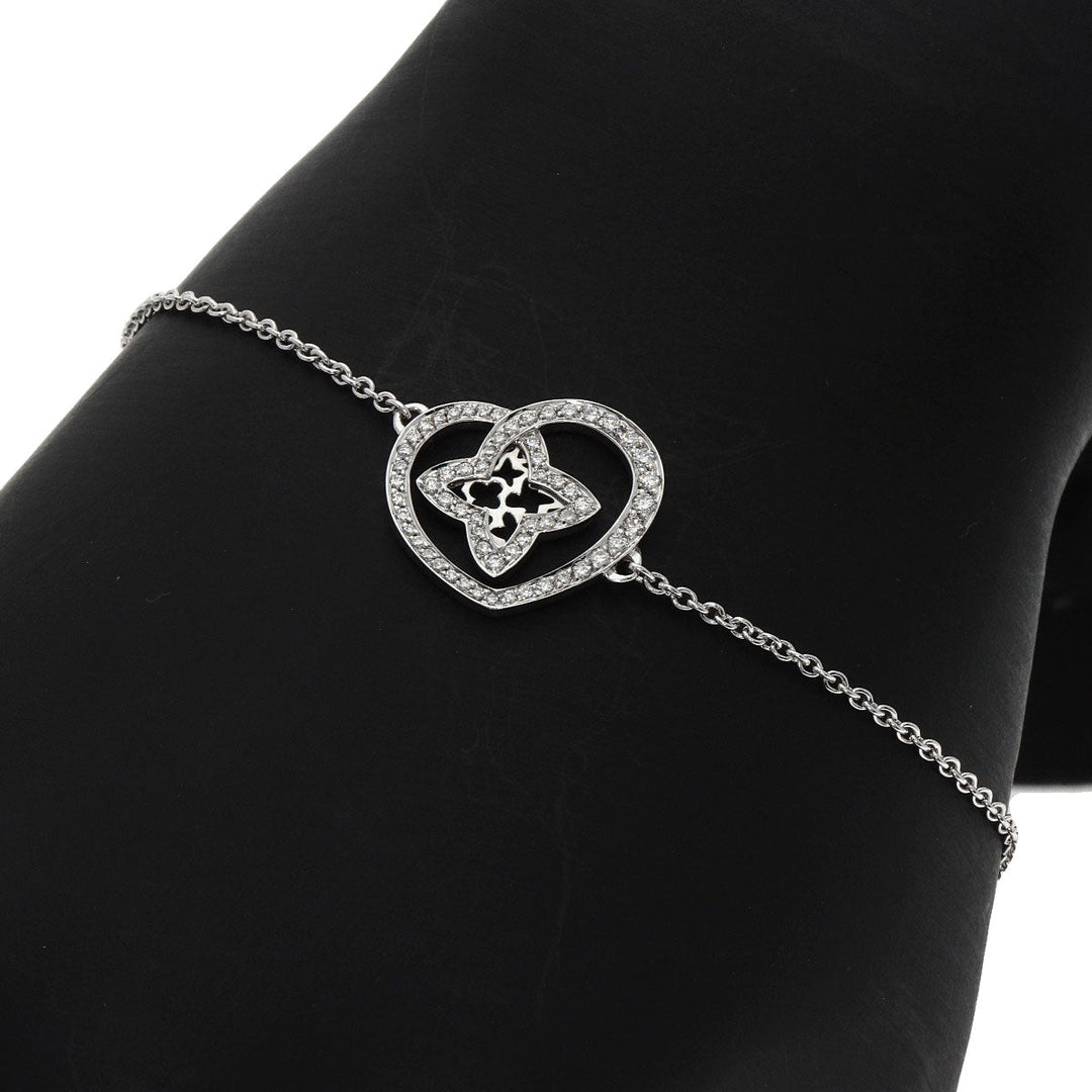 LOUIS VUITTON bracelet K18WG Silver Cool Heart Diamond Bracelet