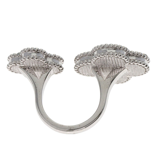 Van Cleef & Arpels Ring K18WG Silver Magic Alhambra Entree Les Doors #51
