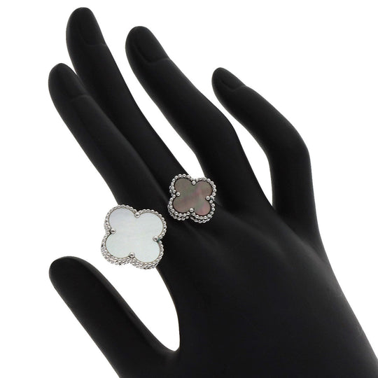 Van Cleef & Arpels Ring K18WG Silver Magic Alhambra Entree Les Doors #51